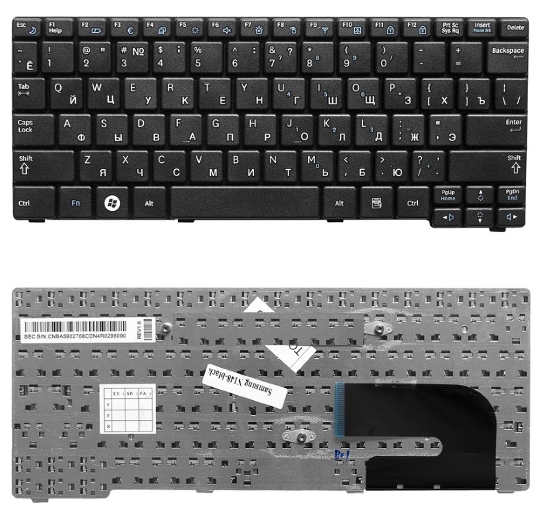 Клавиатура для Samsung NC10 N110 N130 N127 N140 черная
